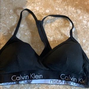 lightly padded calvin klein racerback bra